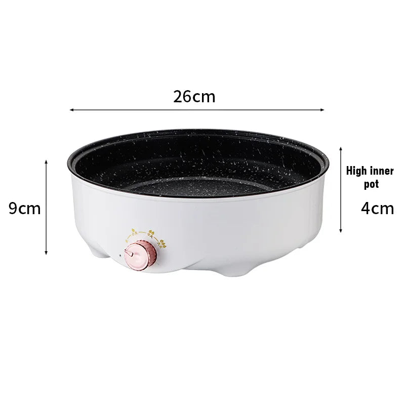 Electric MultiCooker Frying Pan – Compact Non-Stick Cooking Solution
