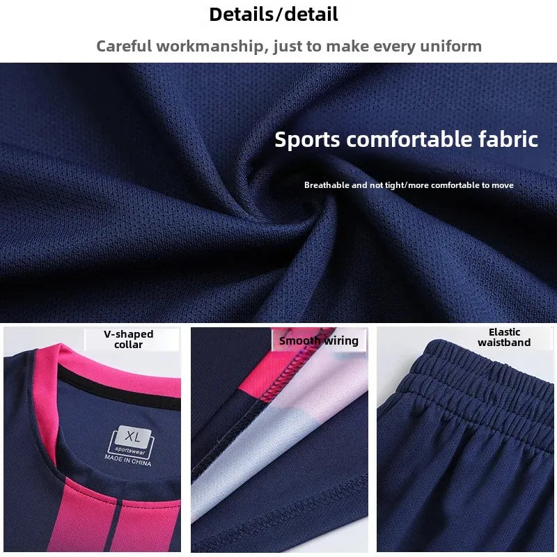 Men's Custom Football Kit Competition Teamwear Children's Sports Apparel Printed Training Clothes Football Match Uniform