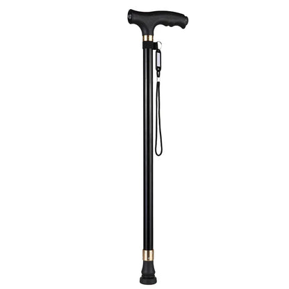 LED Walking Stick for Elderly – Adjustable Aluminum Support Cane with Non-Slip Base