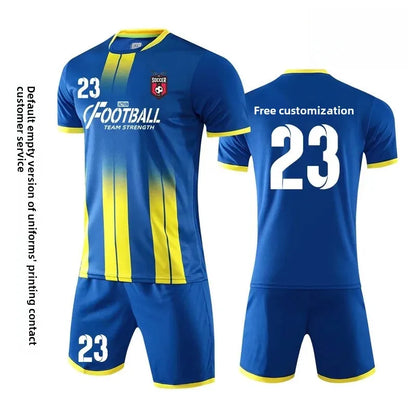 Men's Custom Football Kit Competition Teamwear Children's Sports Apparel Printed Training Clothes Football Match Uniform