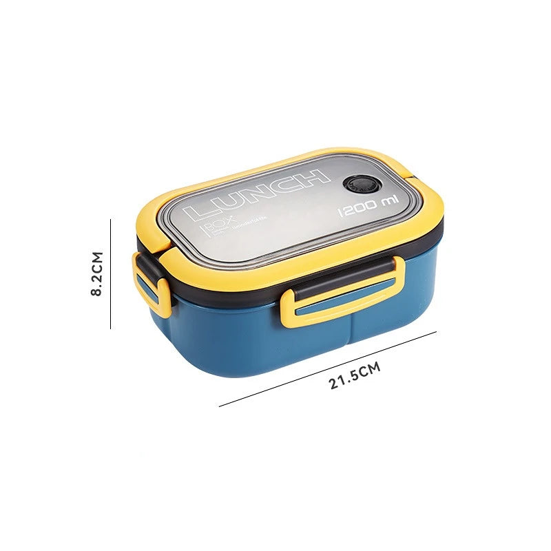 YOCITY 1200ML Leakproof Lunch Box – Double Layer Bento Box with Spoon