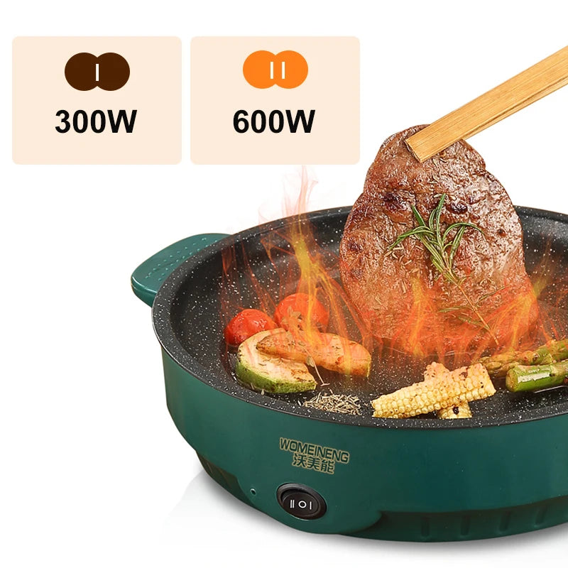 Electric MultiCooker Frying Pan – Compact Non-Stick Cooking Solution