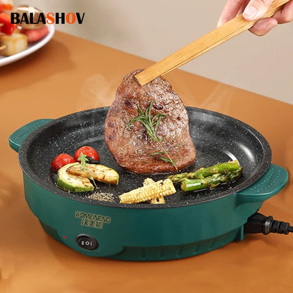 Electric MultiCooker Frying Pan – Compact Non-Stick Cooking Solution