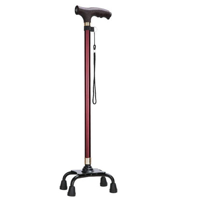 LED Walking Stick for Elderly – Adjustable Aluminum Support Cane with Non-Slip Base
