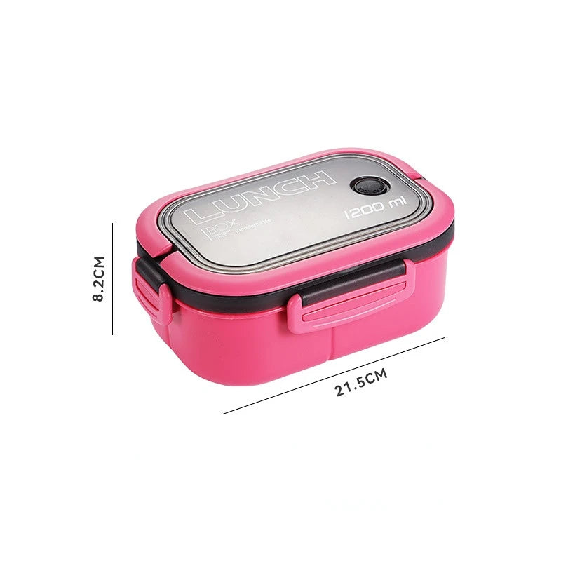 YOCITY 1200ML Leakproof Lunch Box – Double Layer Bento Box with Spoon